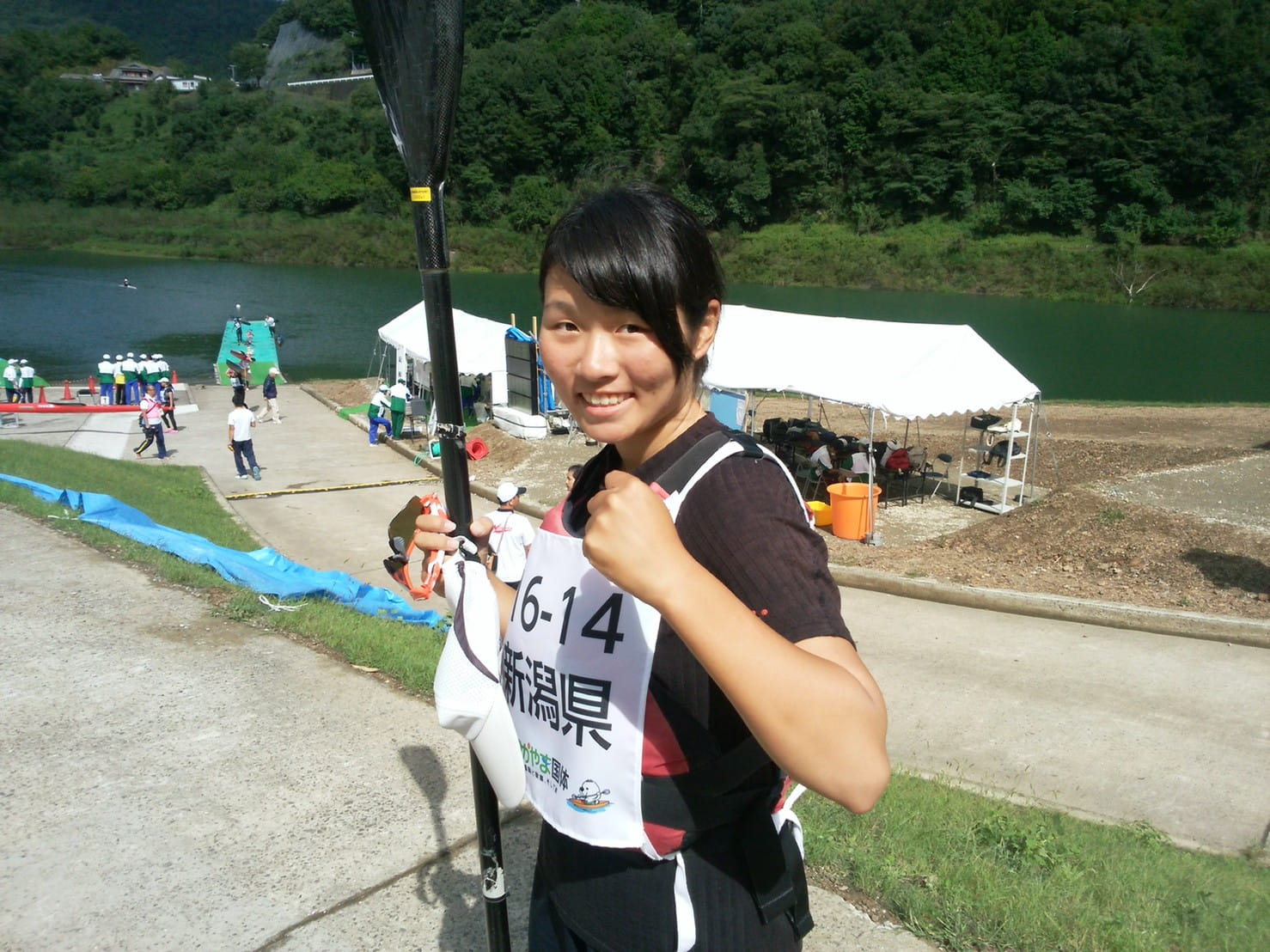 ボートレーサーになる前の島倉 都選手の写真